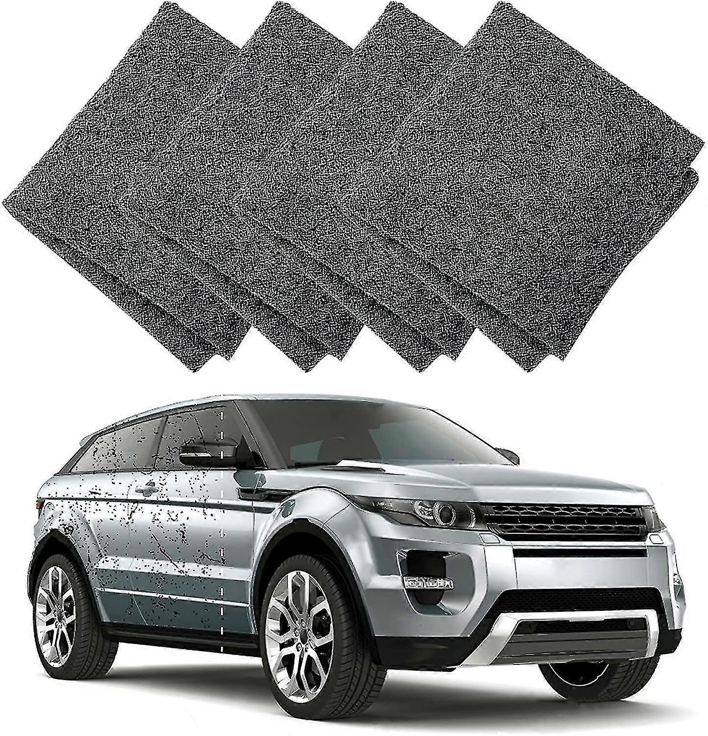 4 Packs Nano Sparkle Cloth Car Scratch Remover Nano Magic Cloth Easy To Polish Surface