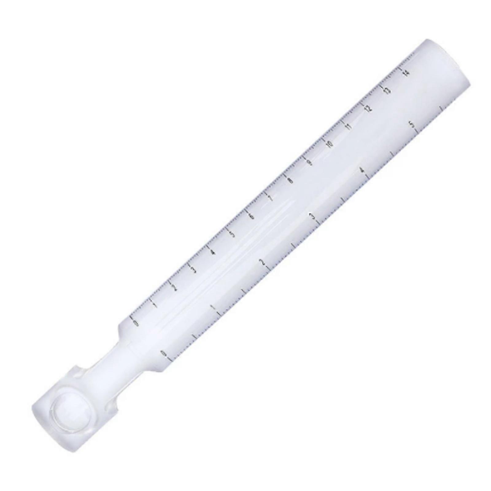 2 in 1 10x Magnifying Bar 6-Inch Data Processing Magnifying Ruler for Reading