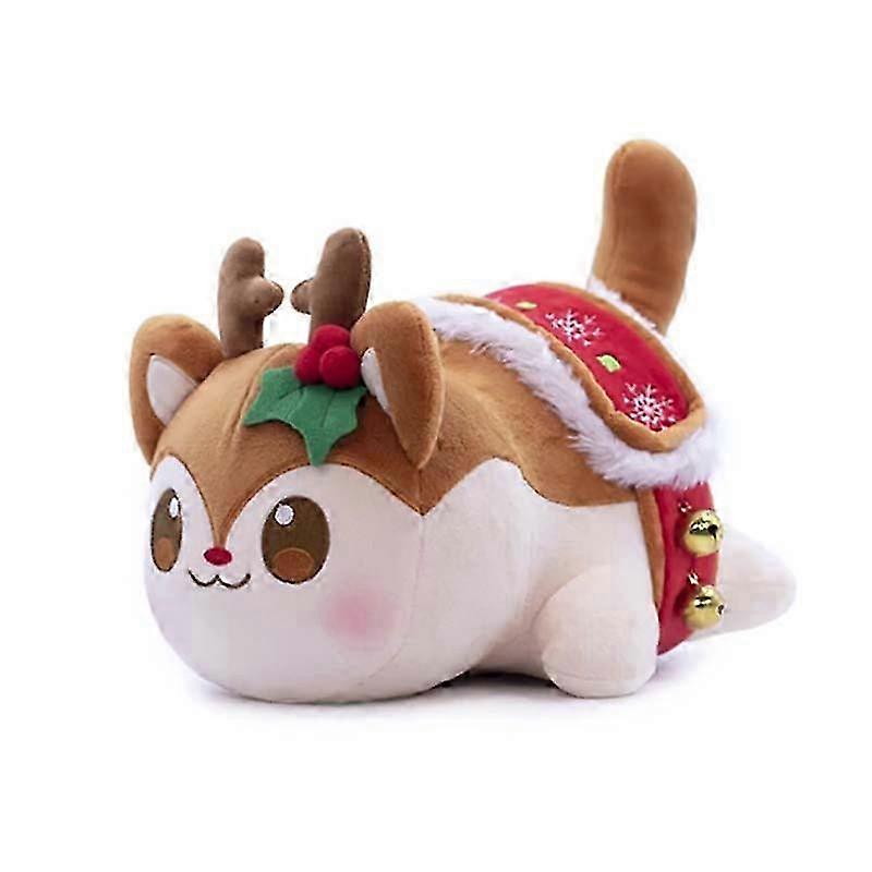 Aphmau Meows Cat P Toy Soft Meemeow محشو دونات Cat Pes I مقلية مقلية تشيزبور طعام P دمية-يوجو