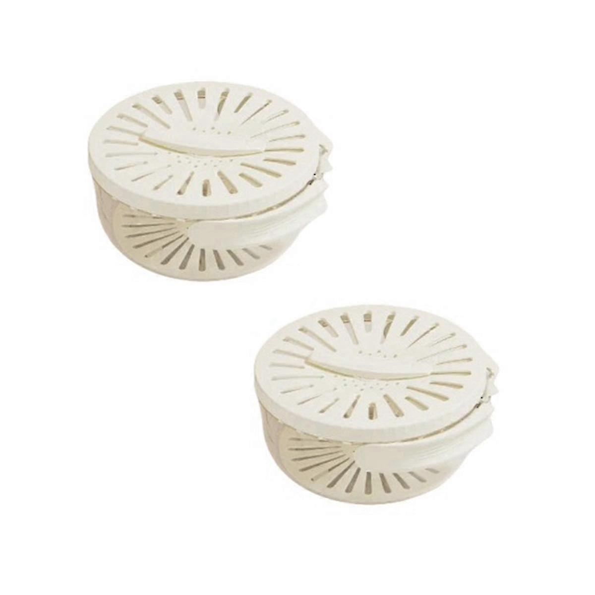 Fruit- en groentewasbak, afneembaar ontwerp, afdruipbak, vergietzeefkom met inklapbare handgrepen, 2 stuks, een