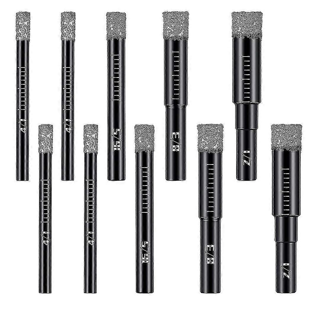 Exquisite Exquisite Dry Diamond Drill Bits Set 10 Pcs Tile Drill Bits Granite Drill Bits