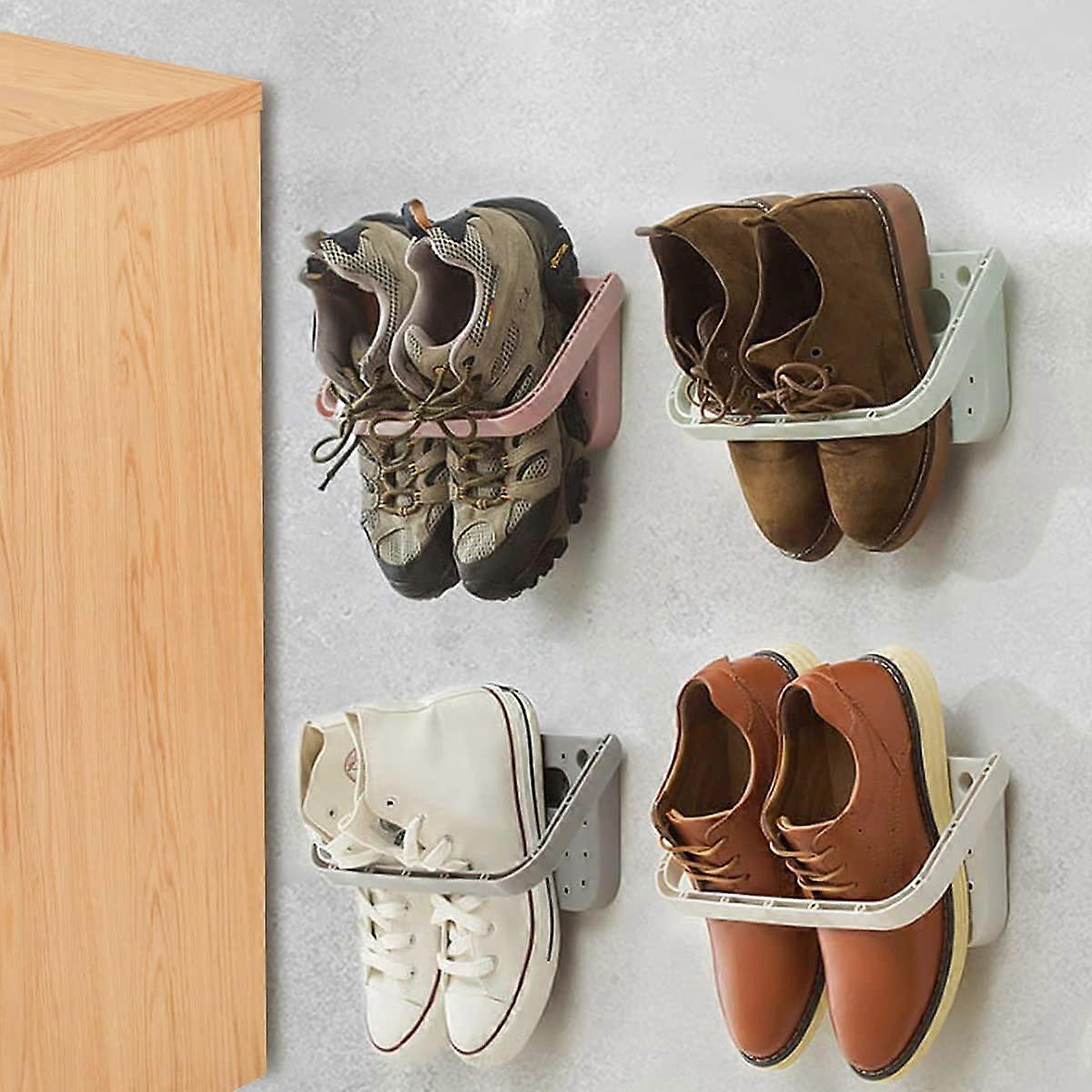 4 Pcs Hanging Folding Shoes Rack