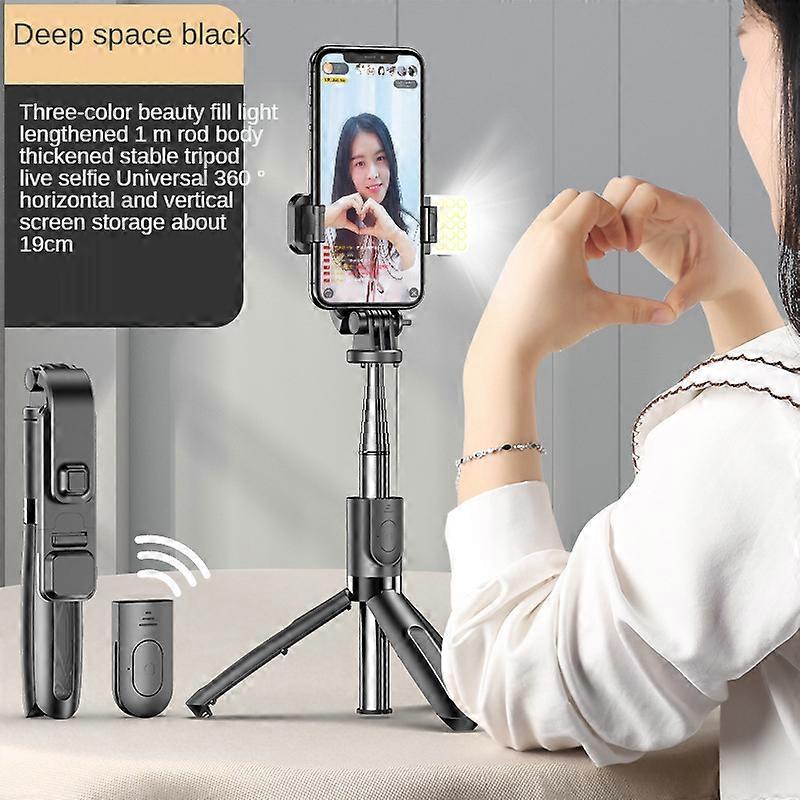 YLW  Wireless Bluetooth Handheld Gimbal Stabilizer Mobile Phone Selfie Stick tripod with fill light shutter for IOS Android