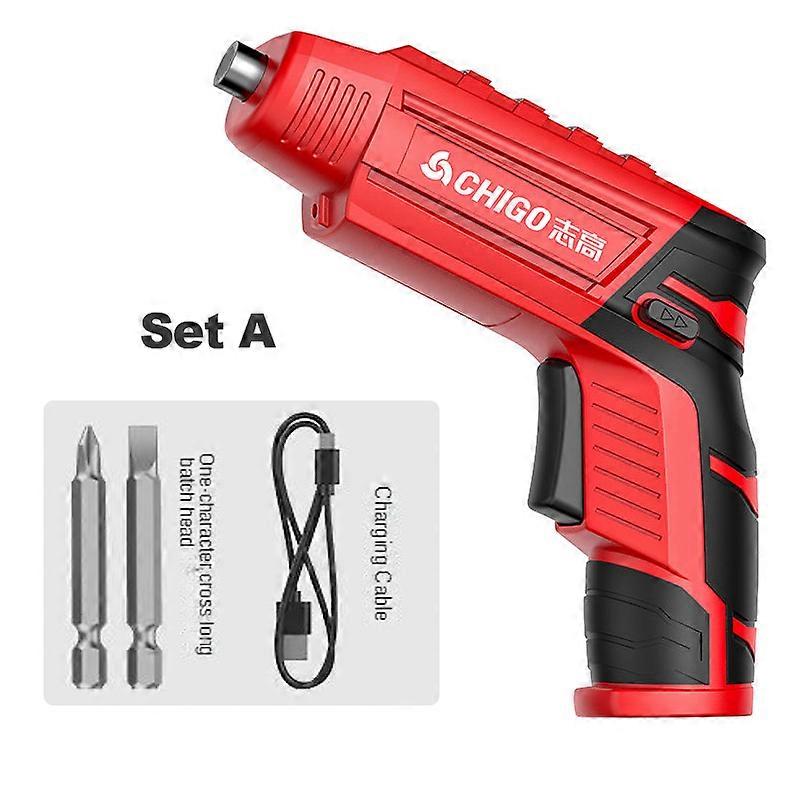CHIGO 9N.m Torque Cordless Electric Screwdriver Rechargeable Power battery Screwdriver Twistable Handle LED Torch Power Tool