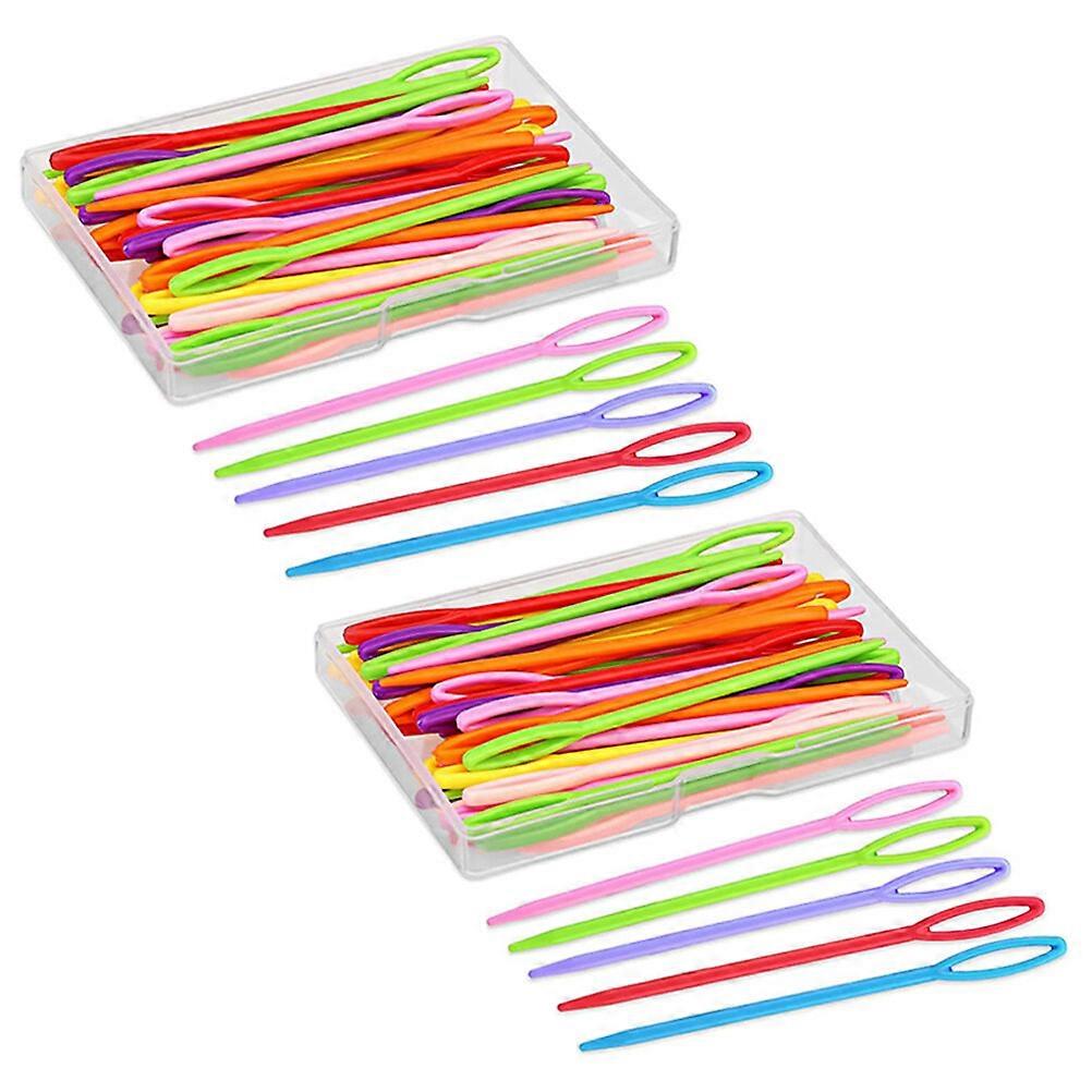 2 Boxes of Sewing Tools Hand Sewing Needles Multi-use Needles DIY Needles Yarn Needles for Craft