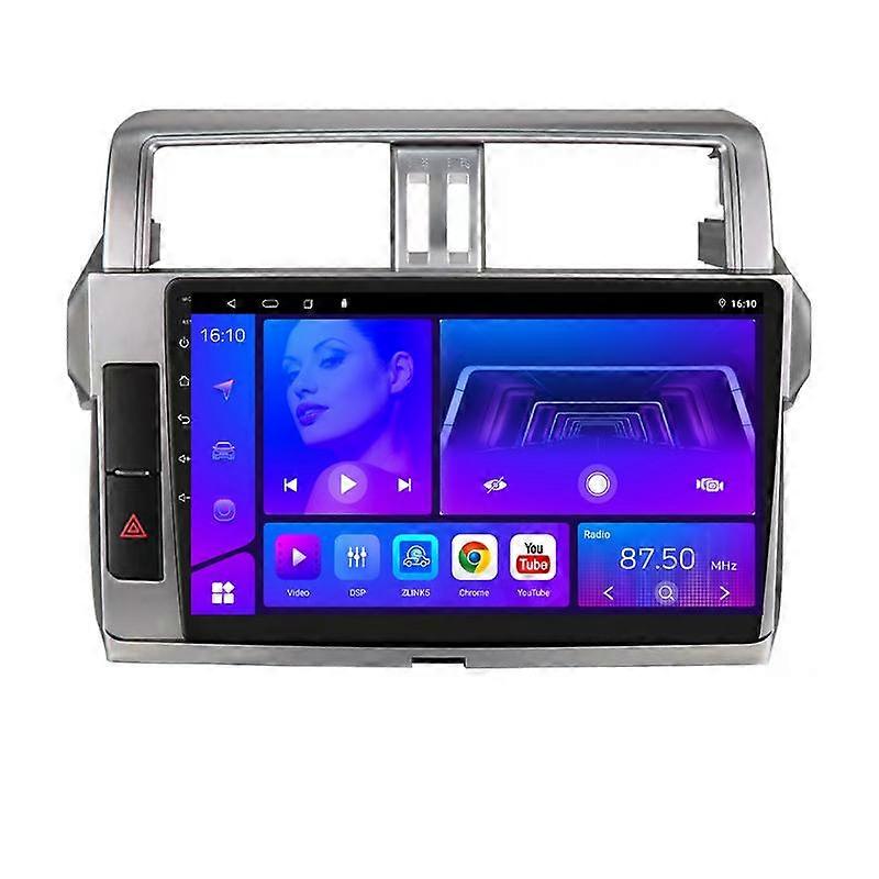 2 Din For Toyota LAND CRUISER PRADO 150 2013-2017 Carplay 4G WIFI Android Auto Car Radio Player Stereo Car Multimedia Video player GPS Navigation DSP