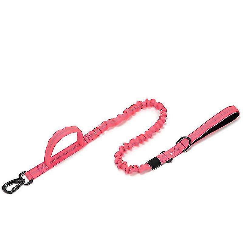 Military Bungee Dog Leash Elastic Leads Rope With 2 Padded Control Handle For Medium And Small Dogs With Reflective Strips