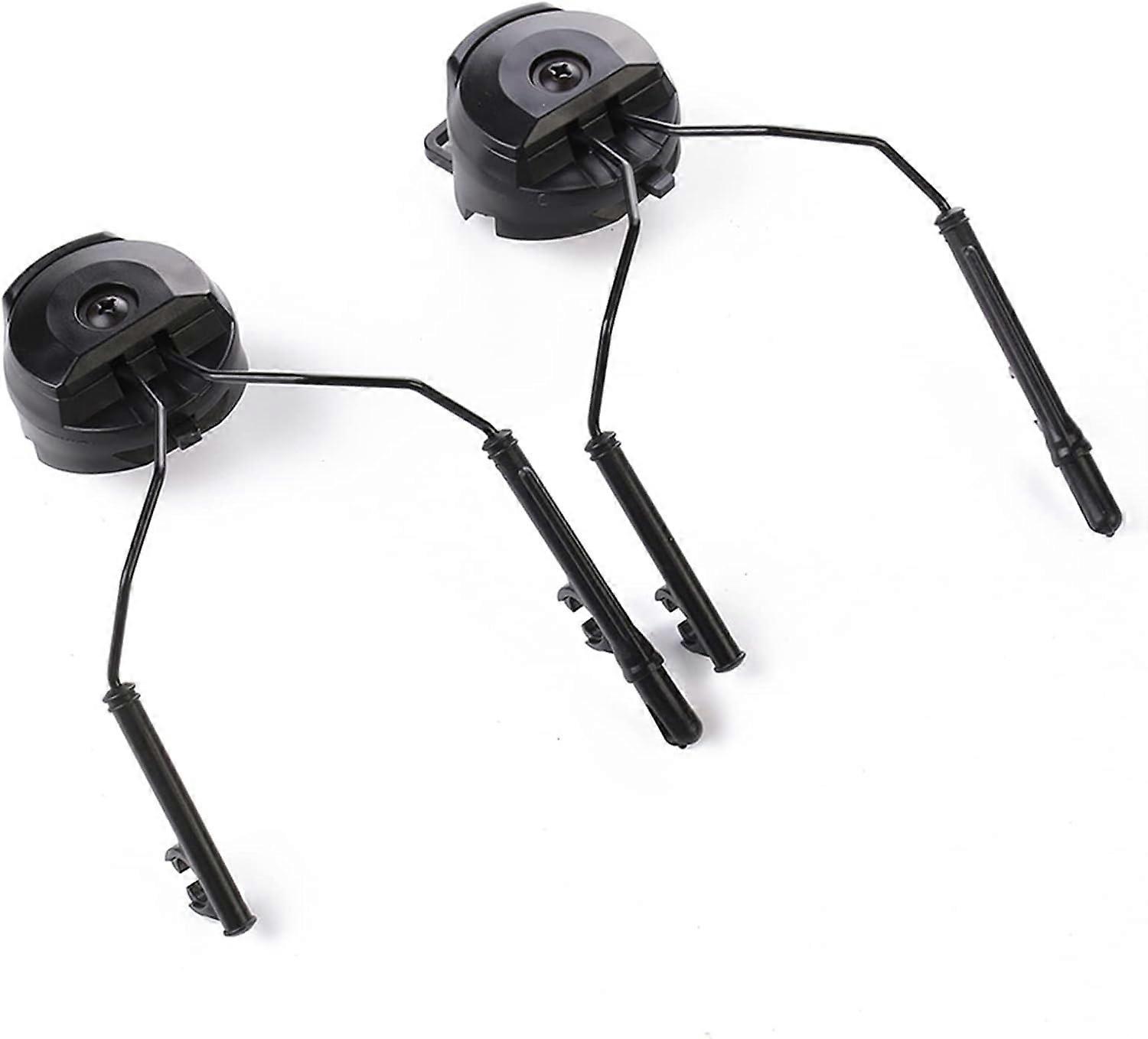 Helmet Rail Adapter, Tactical Arc Rail Suspension Headset Support For Peltor Comtac(2Pcs,Bloack)