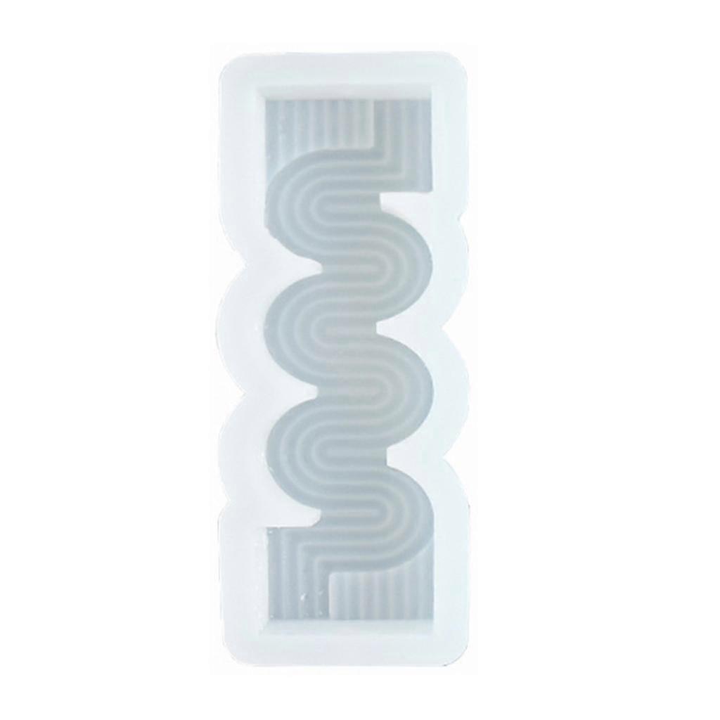 Pillar Candle Making Hexagon Wavy Shape Candle Molds Silicone For Diy 3d Candle