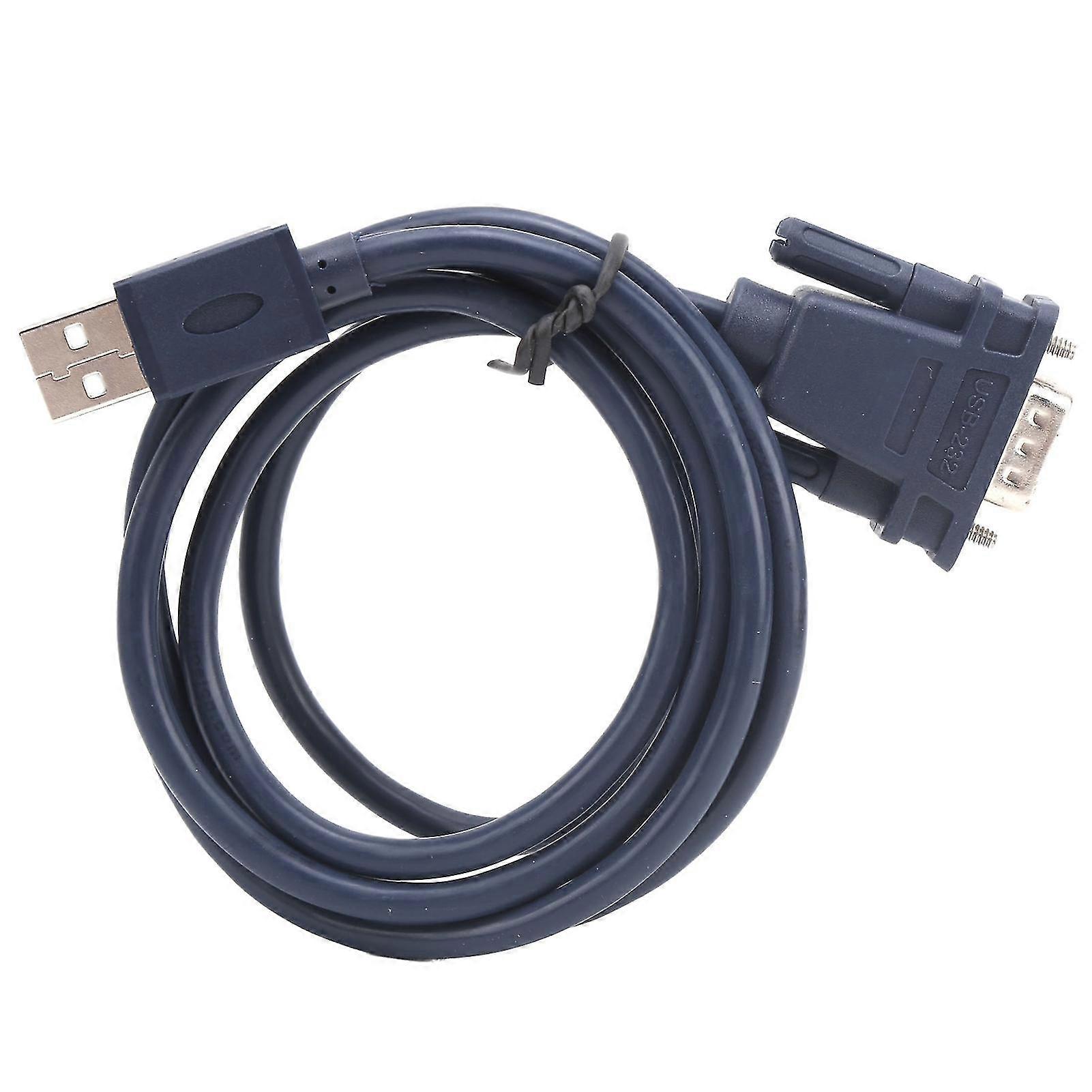 Usb To Rs232 Serial Cable Black Industrial Grade 9pin Computer Printing Data Line 1.2meter