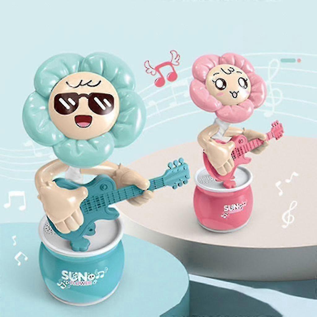5eL “Electric Dancing Flower” - Red Singing Sunflower - Electric Dancing Music Singing Toy, Soft