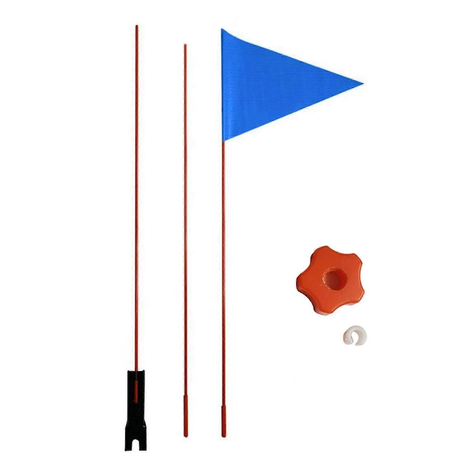 High Visibility & Tear Resistant Double Sided Bicycle Trailer Safety Flags