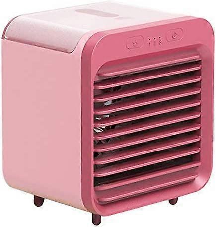 Mini raffreddatore d'aria portatile, ventilatore del condizionatore d'aria raffreddato ad acqua ricaricabile USB umidificatore d'aria evaporativo silenzioso, purificatore del condizionatore d'aria personale Deskto