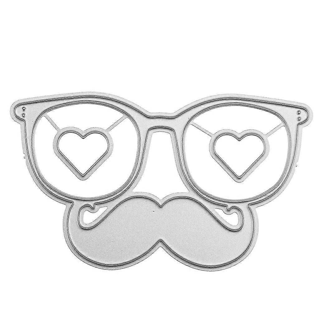 نظارات قطع اللحية يموت الاستنسل دي سكرابوكينغ ألبوم بطاقة النقش الحرفية