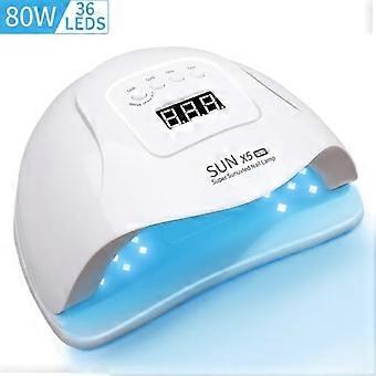 Lâmpada de secagem de unhas para unhas UV Gel polonês SUNX5 PLUS EU