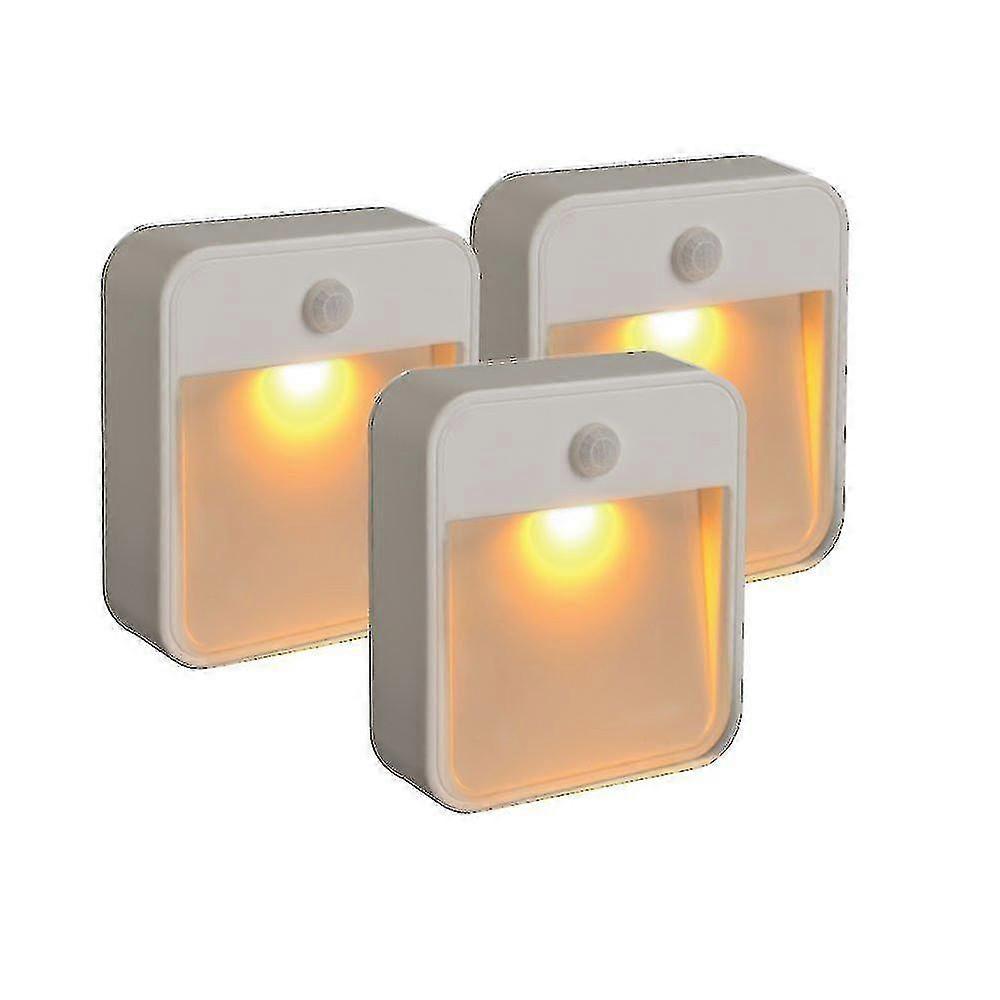 3pcs Closet Light, Stick-anywhere Motion Sensor Light, Stair Lights, Step Light