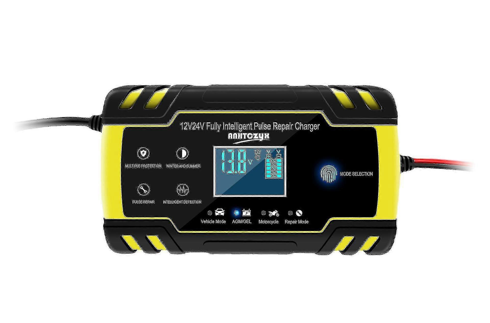 8a 12v/24v Portable Charr With Lcd Touch Screen