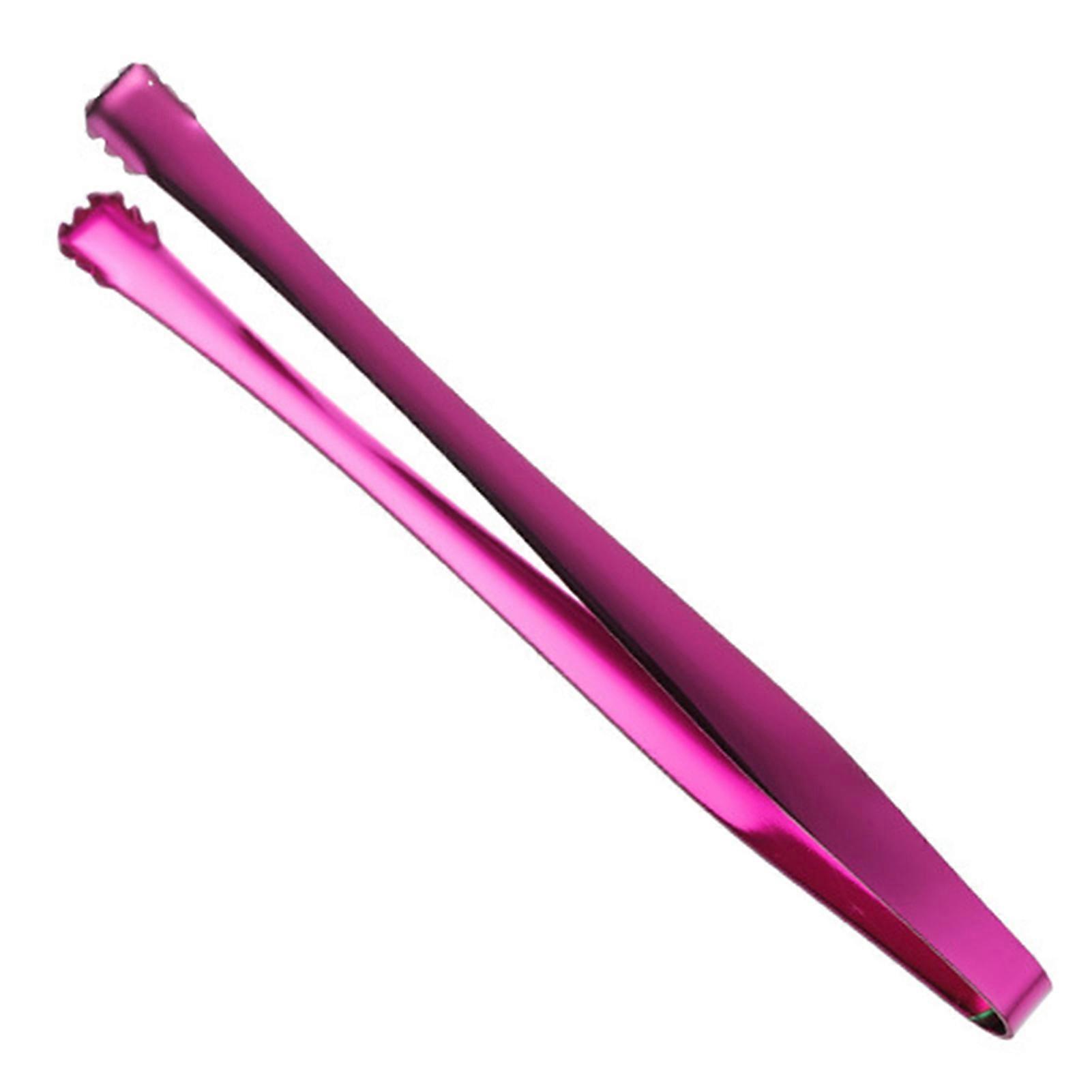 6" Stainless Steel Ice Tongs with Teeth, Ice Cube Tongs Cocktail Bar Tools, Small Serving Tongs for Ice, Sugar, Drinks, and Party Use