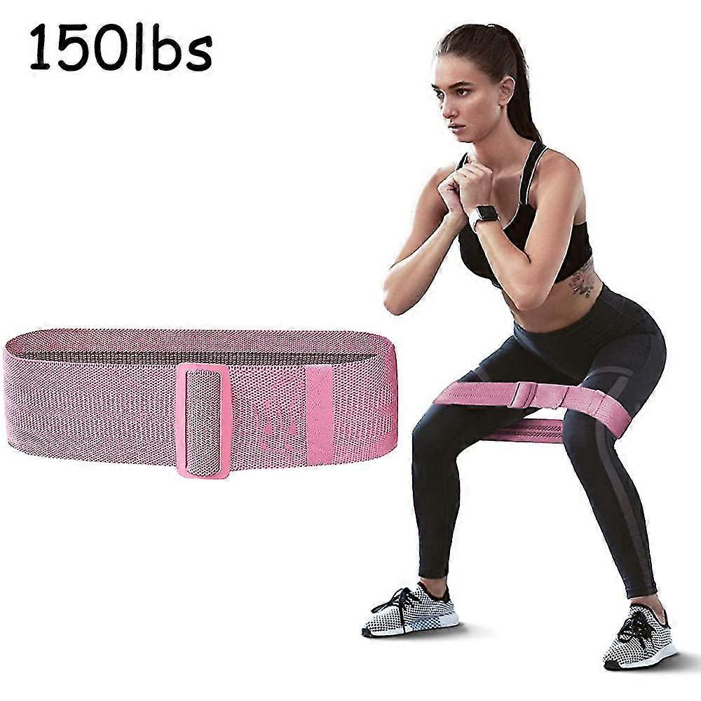 Sunrain Resistance Bands Set Compatible With Legs And Butt Adjustable Workout Bands Exercise Bands, Non Roll Up Non-slip Fabric Booty Bands, High Elas