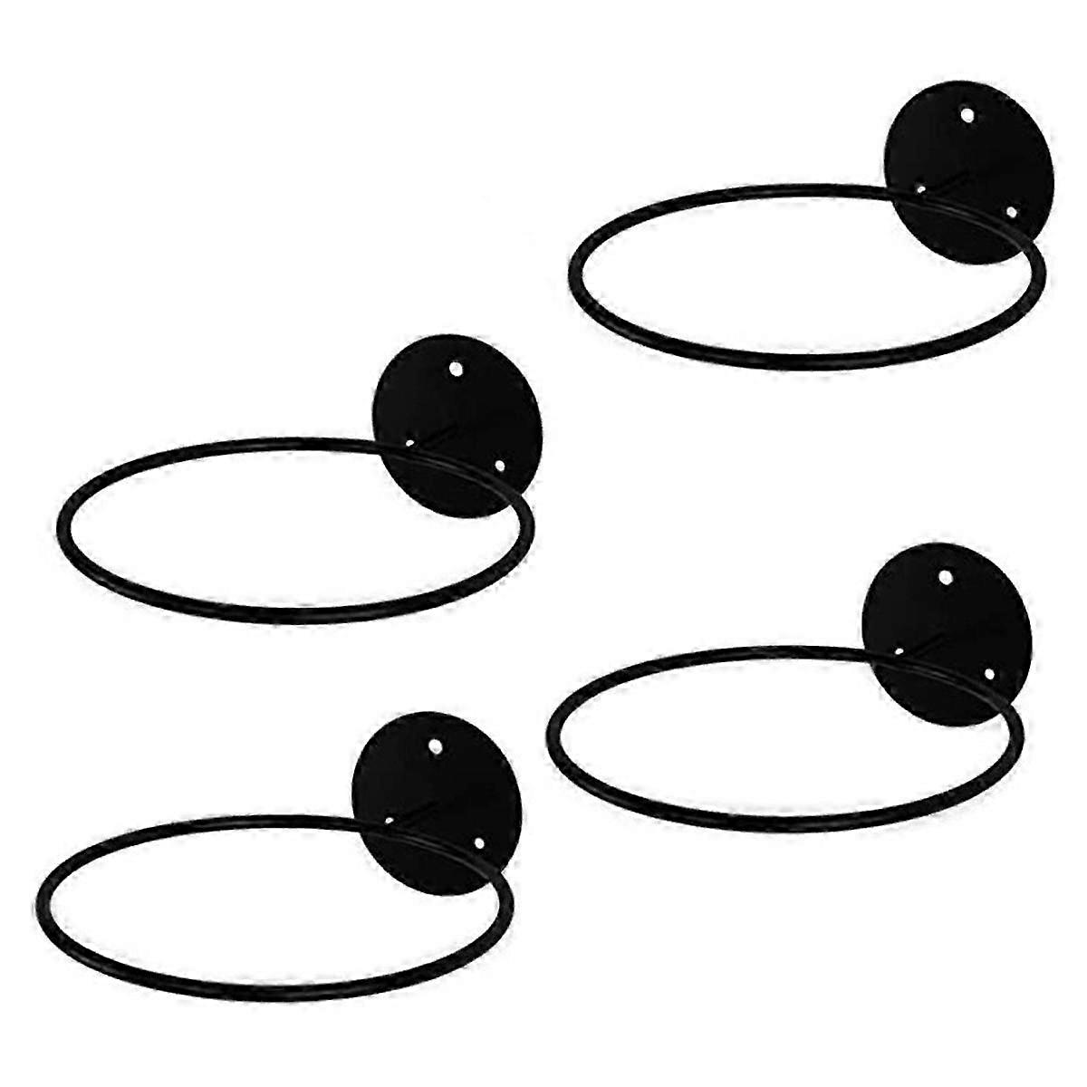 4 قطع الحديد كرة السلة كرة القدم الكرة الطائرة تخزين الرف المنزلي المثبت على الحائط الكرة الرف الجدار تخزين الرف