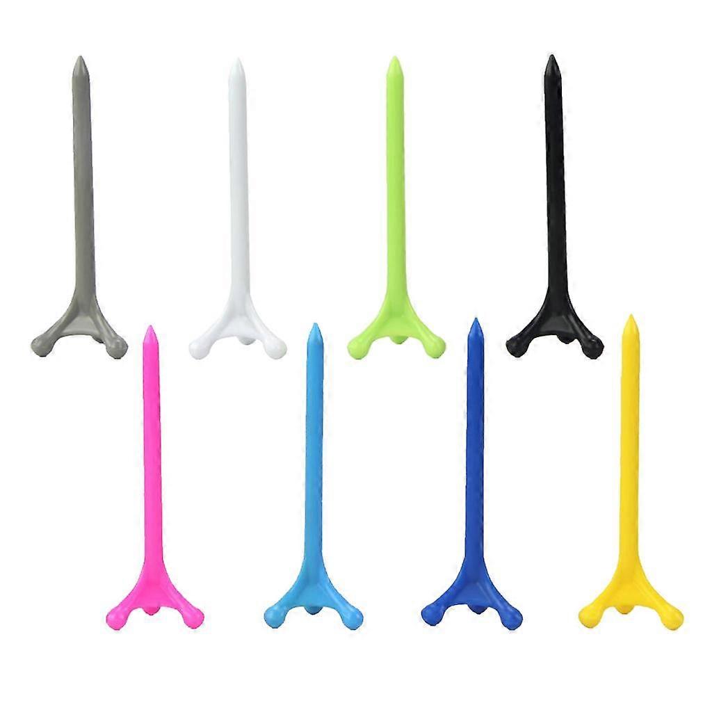 8 Pieces ABS Durable Plastic Golf Tees 80mm Tees 3 1/4 inch Assorted Tee