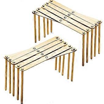 2 STÜCKE Gold Edelstahl Teller Rack, Glasdeckel Teller Organizer, Displayable Zusammenklappbarer Topfdeckel Teller Display Rack