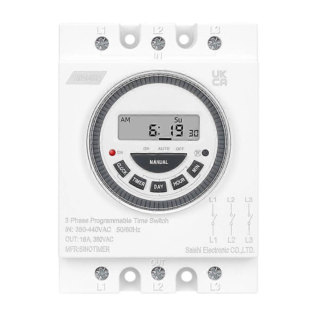 Time Controller with Backlit Screen Programmable Timer Switches Time Relays