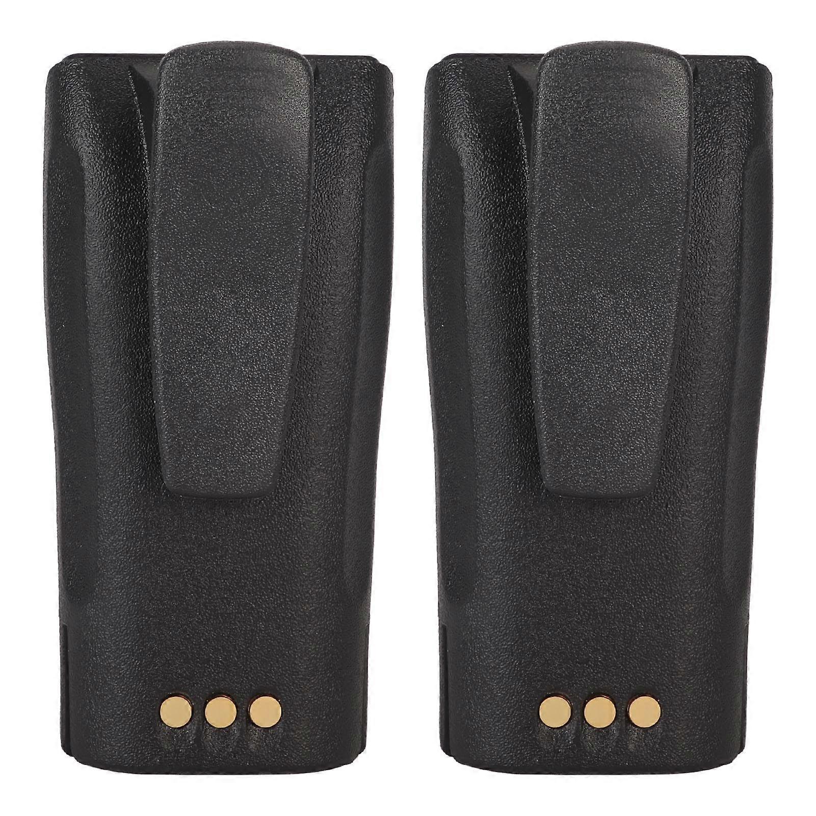 2 pz Walkie Talkie Batteria agli ioni di litio 2600mAh 7.4V 2 Vie Radio Batteria con clip da cintura per Motorola CP040 CP150 CP200 CP380