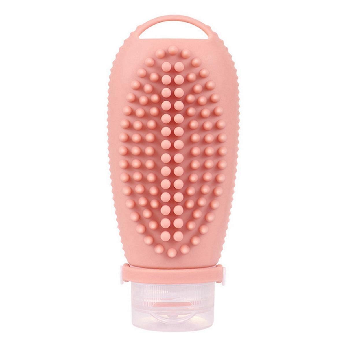Silicone Travel Refillable Bottle Cleansing Brush Portable Shampoo Bottles Lotion Cosmetics Containers D