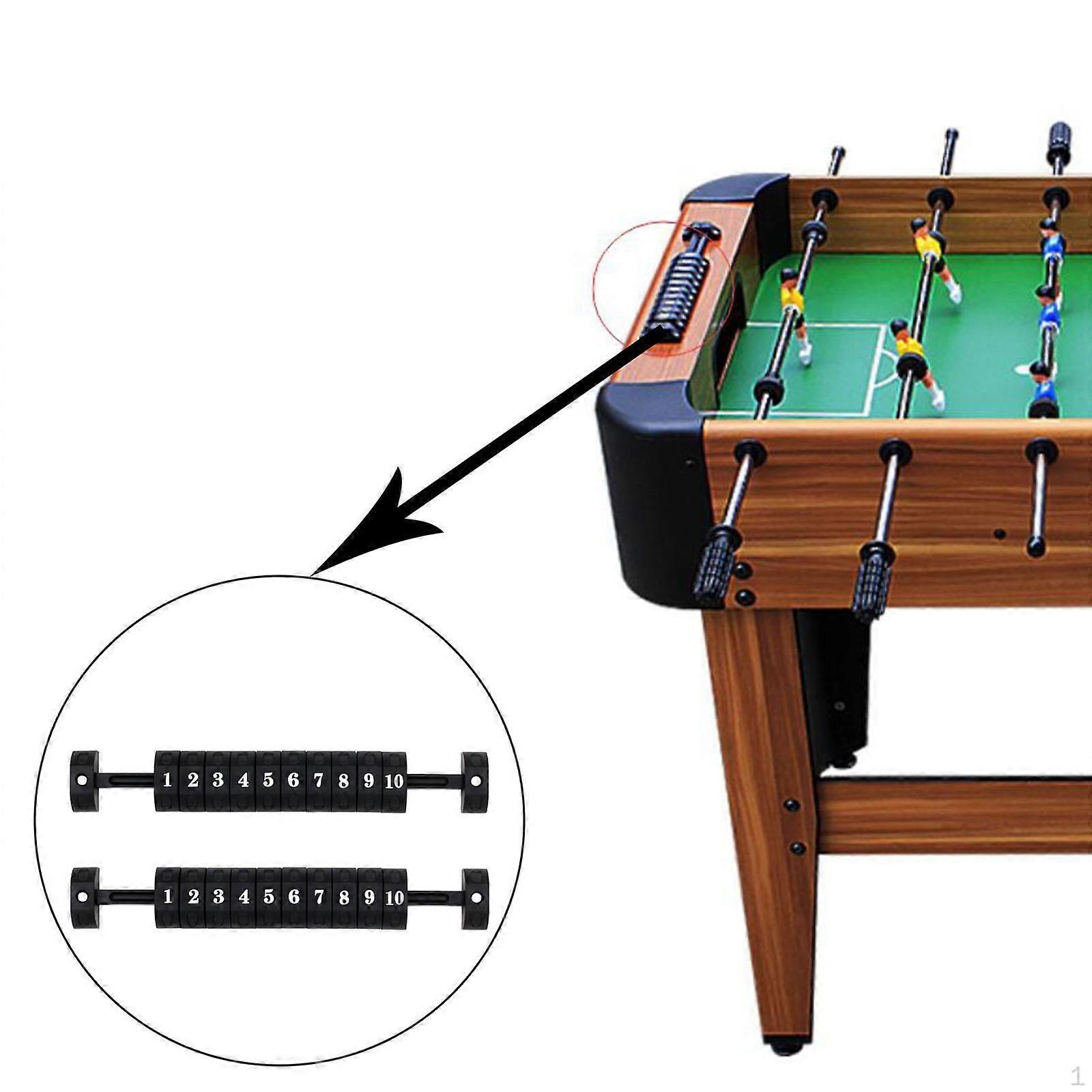 2 Pieces Foosball Counter Scoring Units 10 Numbers Replacement Game Football Machine Accessories