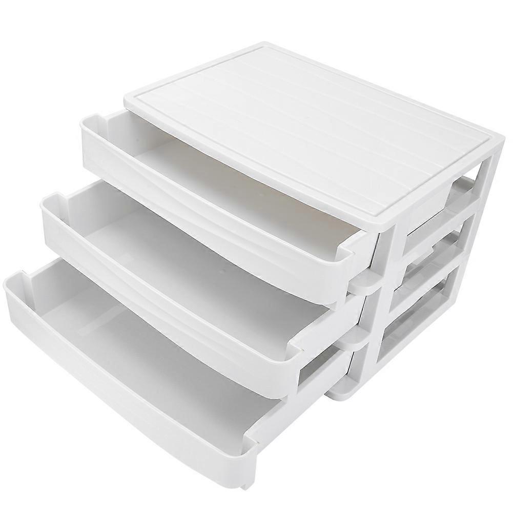 Layered MultiFunctional Stackable Desktop Storage Box Simple Notebook Organizer