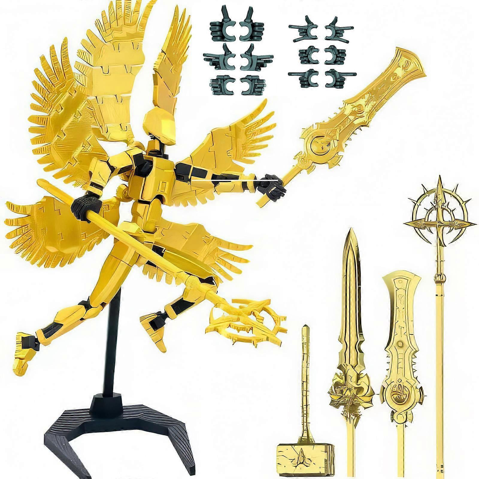 Six-Winged Angel 13-Joint Movable 3D Printed Action Figure Kit