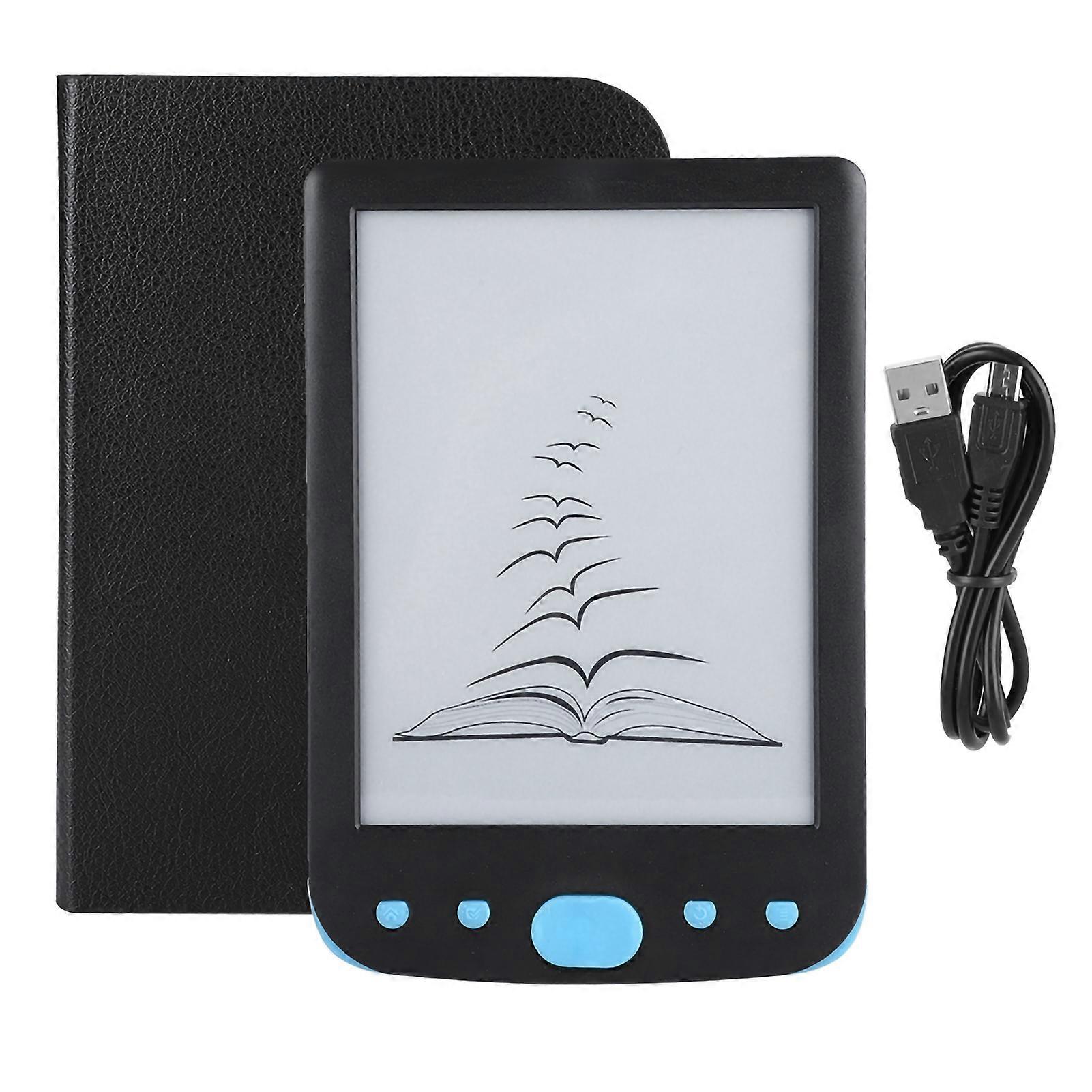 BK-6025L Portable 6inch 8G E book Reader Supports TF card Screen Lighting Blue
