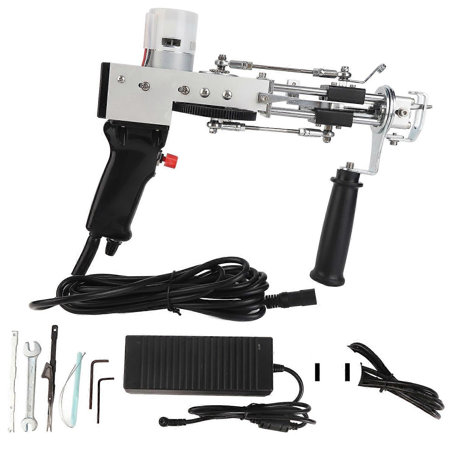 Teppichwebmaschine Schwarz Dual Use Multi Protection Robustes Metallteppich-Tufting-Werkzeug für Teppichstricken