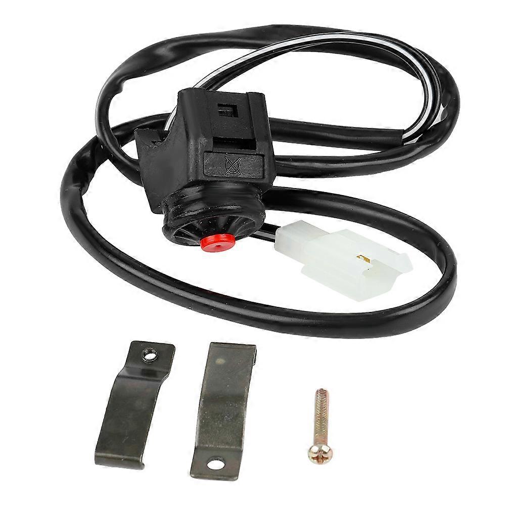 Motorcycle Handlebar Starting Stopping Starter Push Button Ignition Switch with Red Button