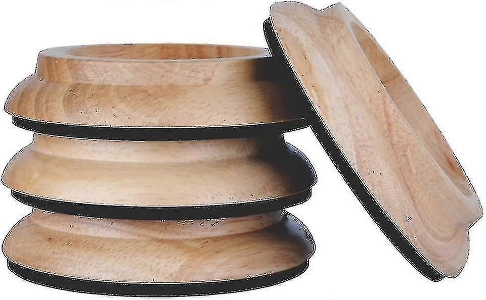 4pcs όρθια κύπελλα κάστορα πιάνων, πριμοδοτημένο πόδι επίπλων πάντσερ πιάνων σκληρού ξύλου