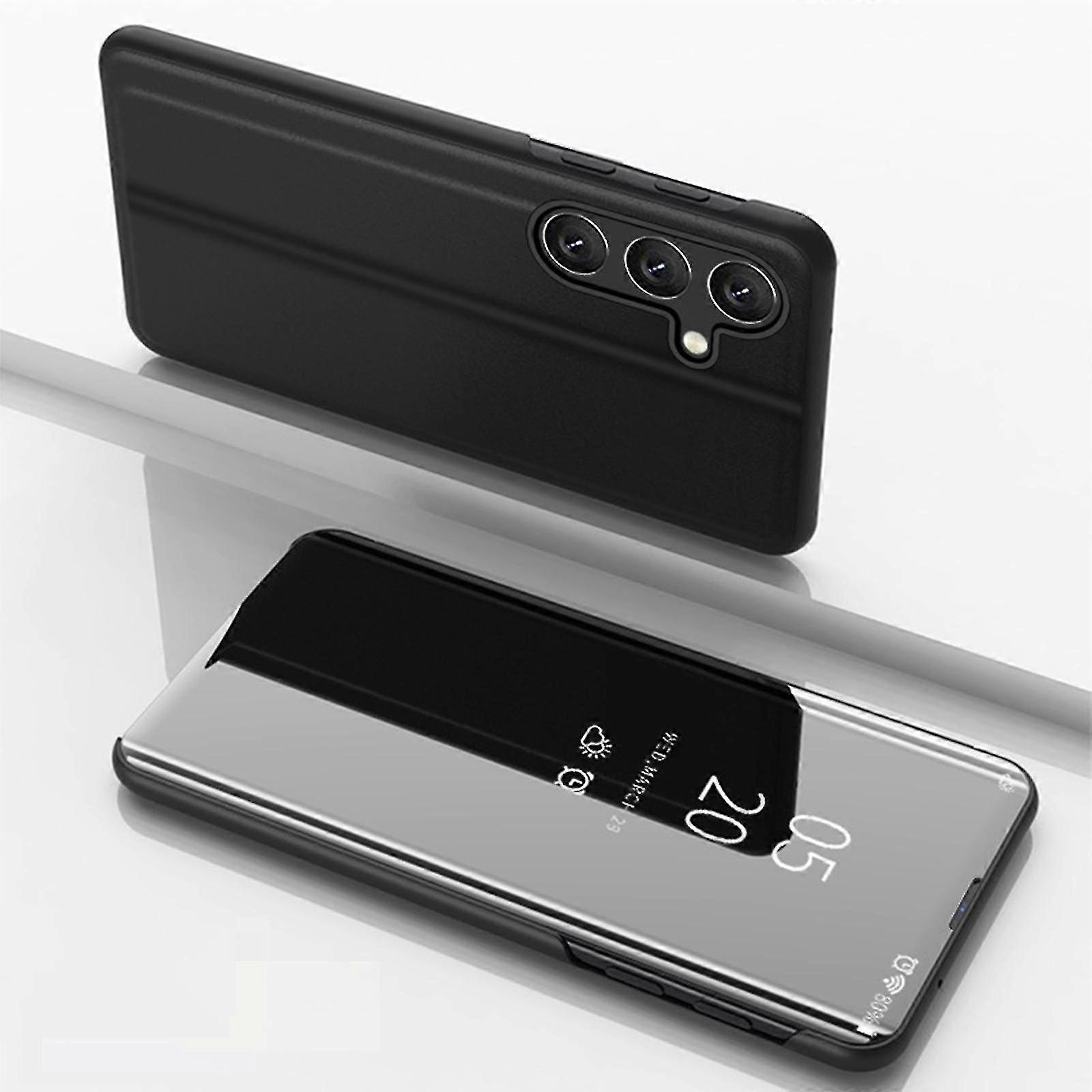 Galaxy A55 Case Slim Mirror Design Clear View Flip Bookstyle Case, Ultra Slim Protecter Shell with Kickstand Protective Case