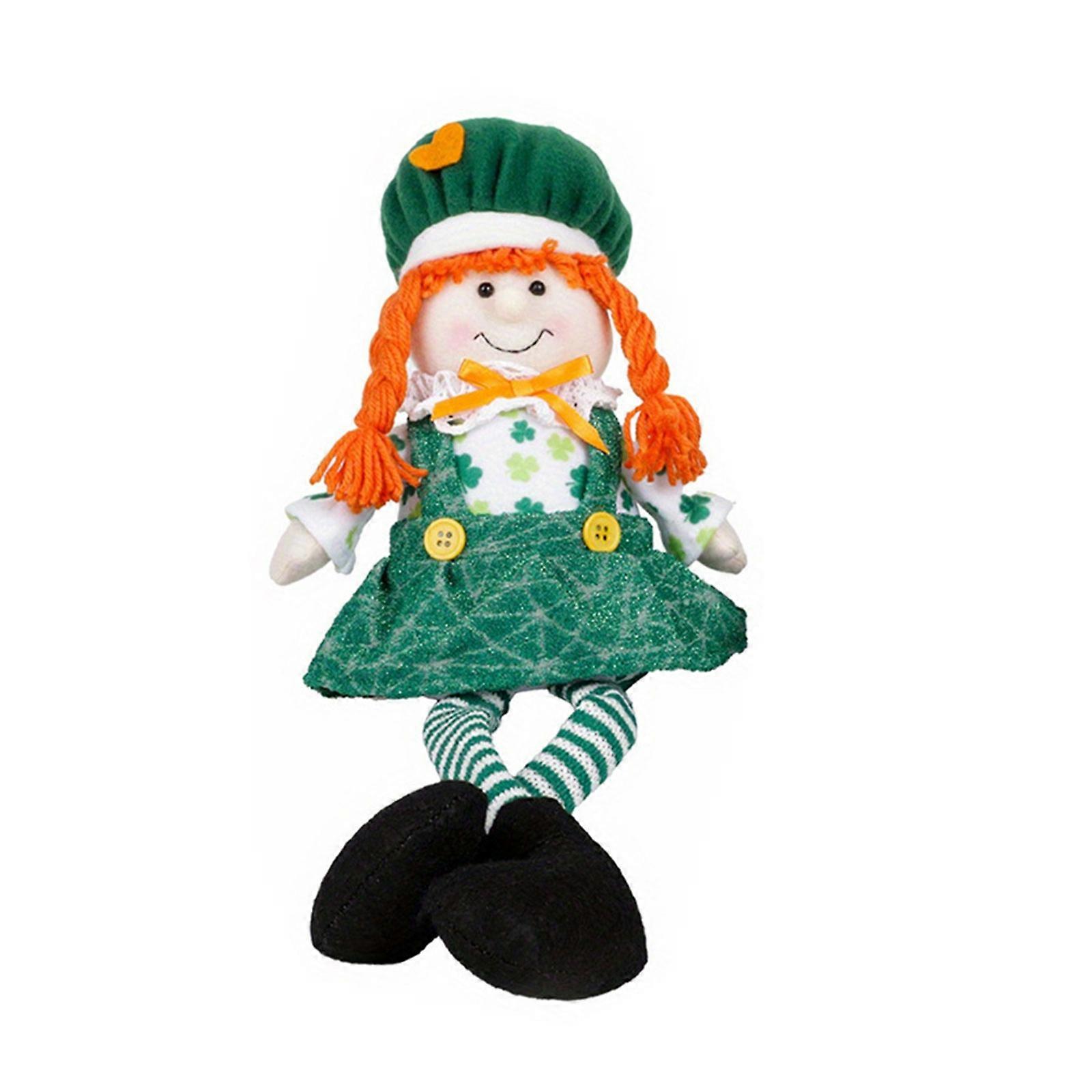 Saint Patricks Day Gnome Poupée En Peluche Long Leg Leprechaun Vert Tomtes Nains Scandinaves Patricks Day Décoration Kid Toy