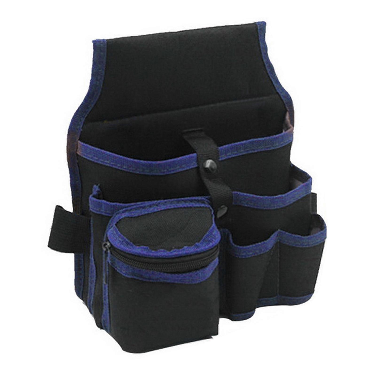 Tool Storage Bag Multi-pockets Multifunctional Pouch Belt Organizer Container for Hardware Electrician Toolkit Drill Waist Wrench Screwdriver Tool