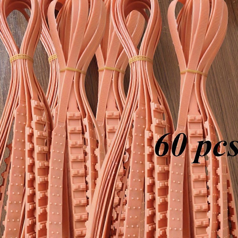 Car & SUV Dual Teeth Zip Ties - 1pc, 60 Pack White, B-Grade