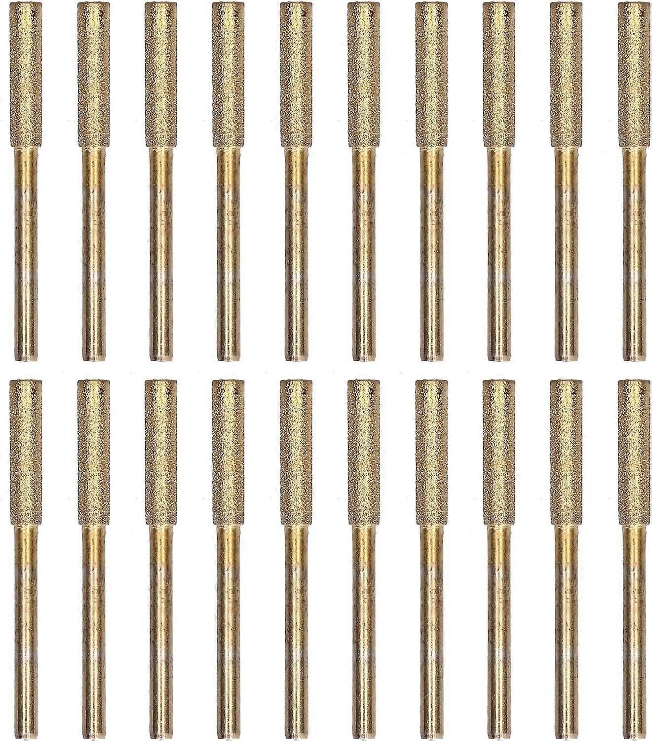 Stone File for Chainsaw, 20 Pieces Chainsaw Sharpener Stone Bits Burr Sharpening Stone Chain File Sharpening Chain Chainsaw Polishing Grinding Tool (4