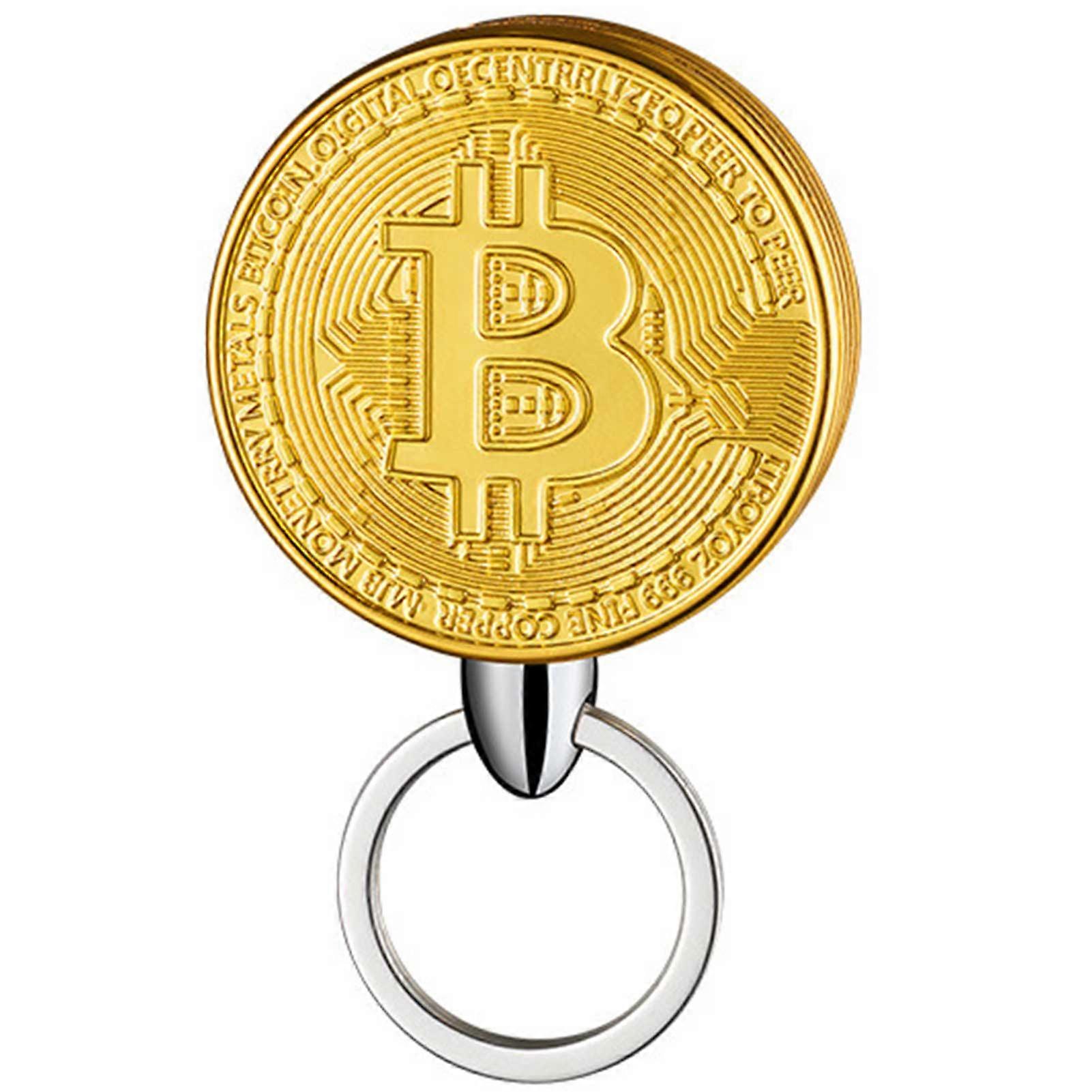Bitcoin Shaped Butane Lighter - Refillable and Adjustable Novelty Cryptocurrency Lighter (NO Butane Included)
