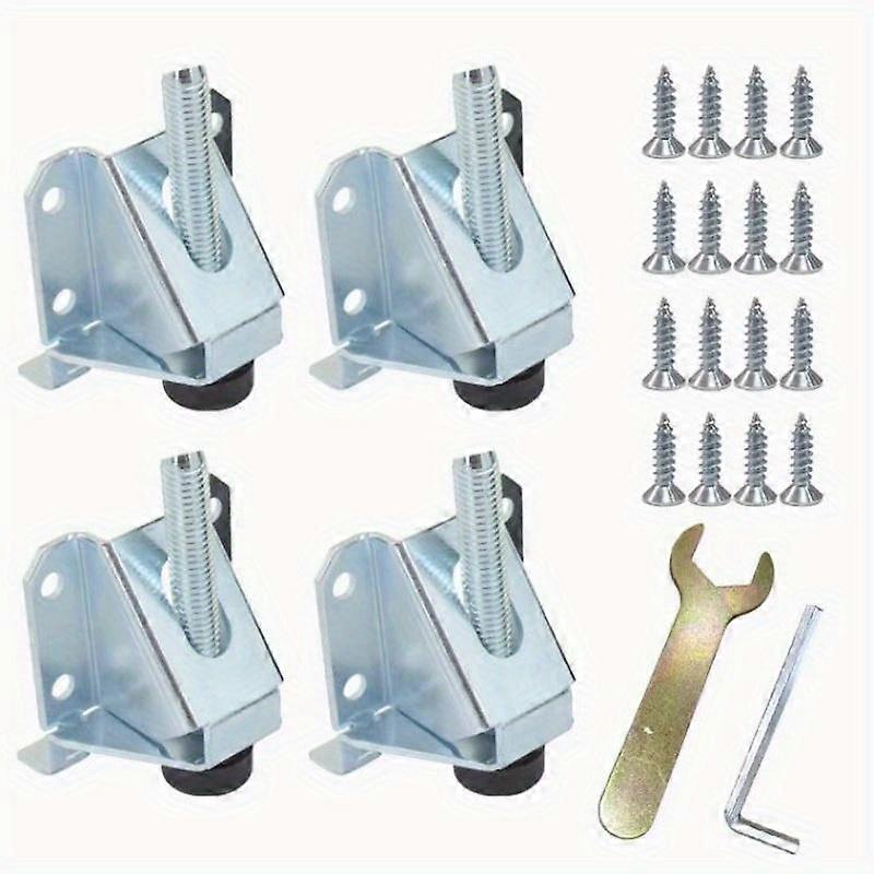 4Pcs/set Furniture Leveling Leg with Anti Slip Pad for Table Cabinet Adjustable Heavy Duty Leg Leveler Feet