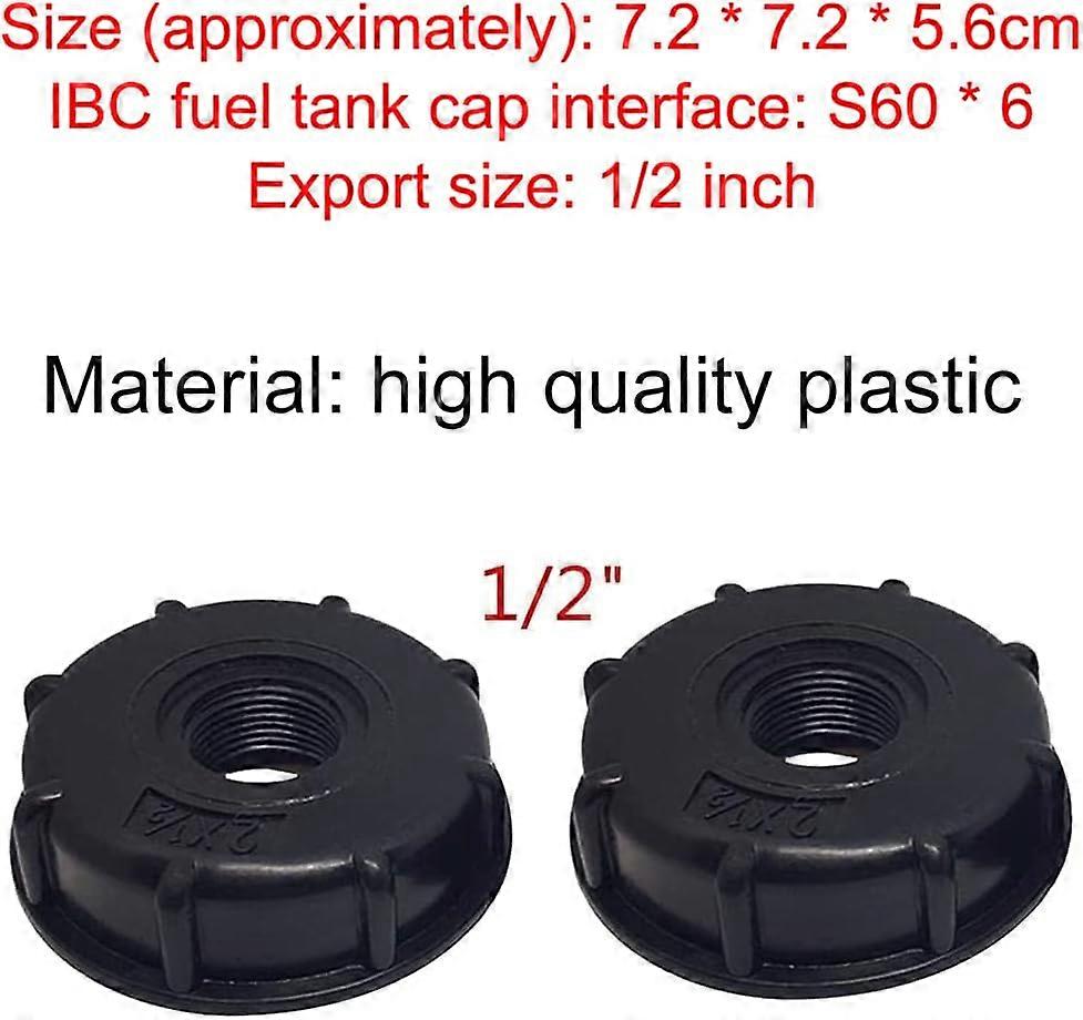 FOUTP 1 PC IBC Bouchon De Réservoir Plastique Adaptateurs En