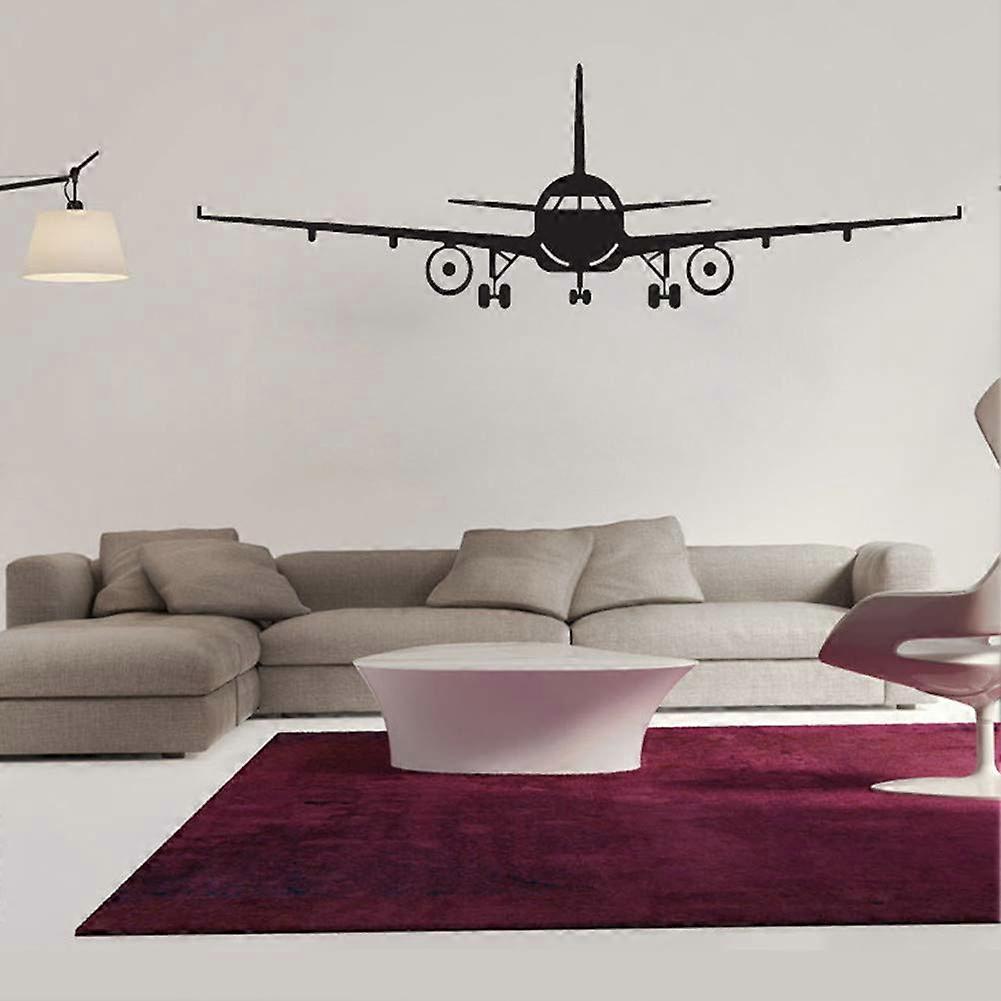DIY Airplane Wall Stickers For Family Rooms Matte Vinyl Self-Adhesive Airplane Theme Set With Multiple Size Options