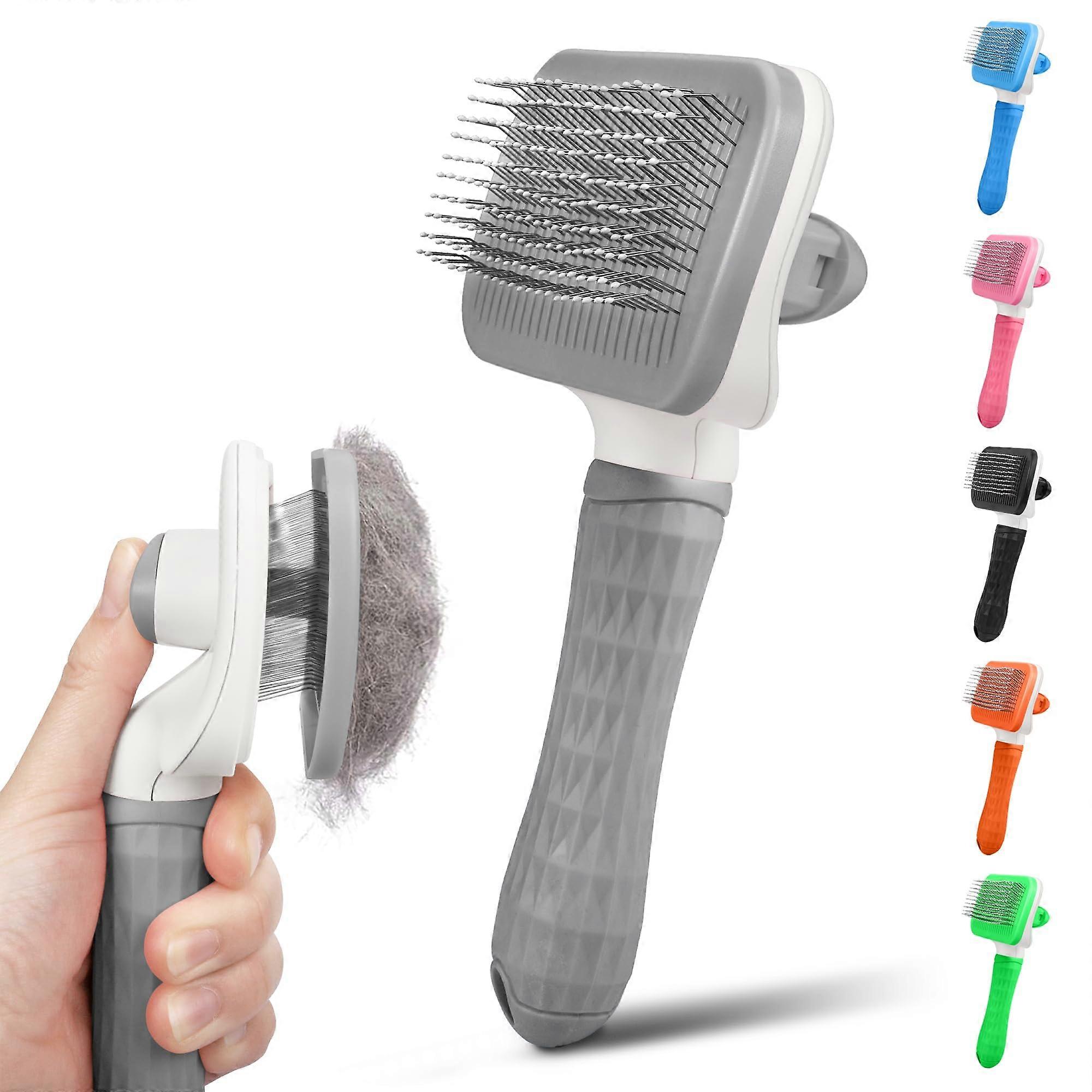 Self-Cleaning Upgraded Comb for Efficient Pet Hair Removal and Grooming, Durable Materials, Easy Grip Design