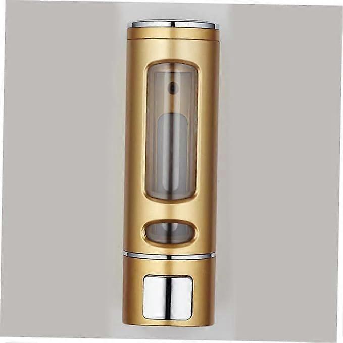 Soap dispenser - Hanging soap dispenser - Manual soap dispenser - Freestanding and refillable - 90*60*220mm - gold - ABS - Freestanding soap dispense
