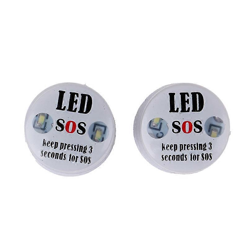 SOS Signal Light Difficult First Aid Portable for Survive LED Camping Lamp + Outdoor Sports Batteries Home Rescue 2pcs