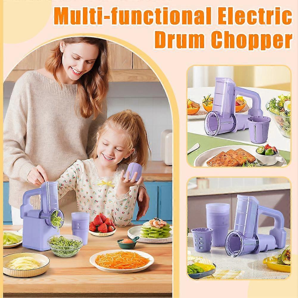 Multifunctional Electric Roller Vegetable Cutter Cheese Shredder Slicer Kitchen
