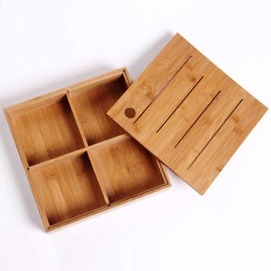 4 شبكة خمر الخمر تخزين مقسم مربع منظم لمجوهرات الحلوى الخفيفة